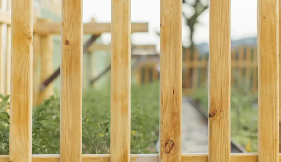 Hölzerner Lattenzaun im Garten – Zaunbau und Sichtschutz